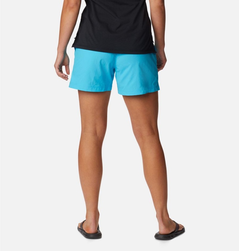 Turquoise Columbia Sandy River Women's Shorts | 74095SGRU