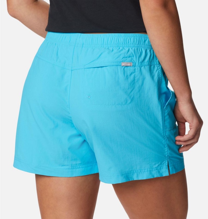 Turquoise Columbia Sandy River Women's Shorts | 74095SGRU