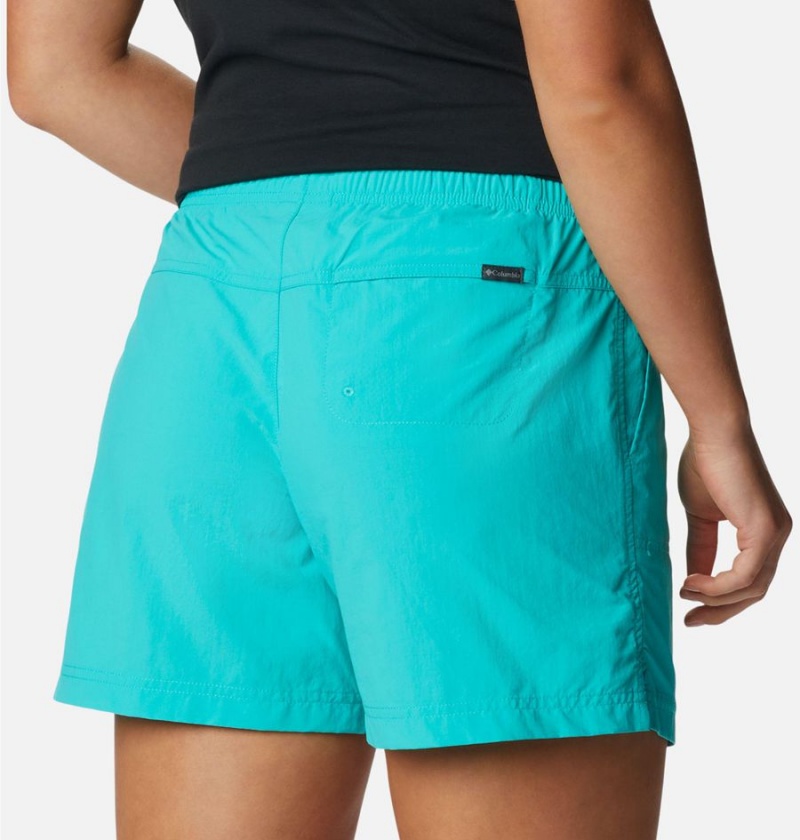 Turquoise Columbia Sandy River Women's Shorts | 65321MGTO