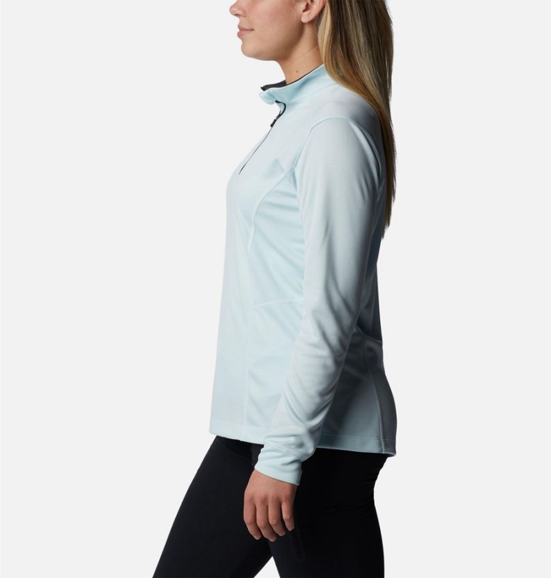 Turquoise Columbia Shotgun Quarter Zip Golf Women's Pullover | 43758XZPG