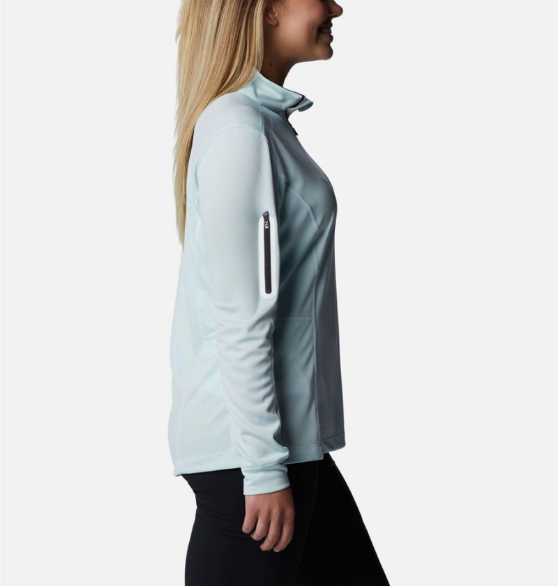 Turquoise Columbia Shotgun Quarter Zip Golf Women's Pullover | 43758XZPG