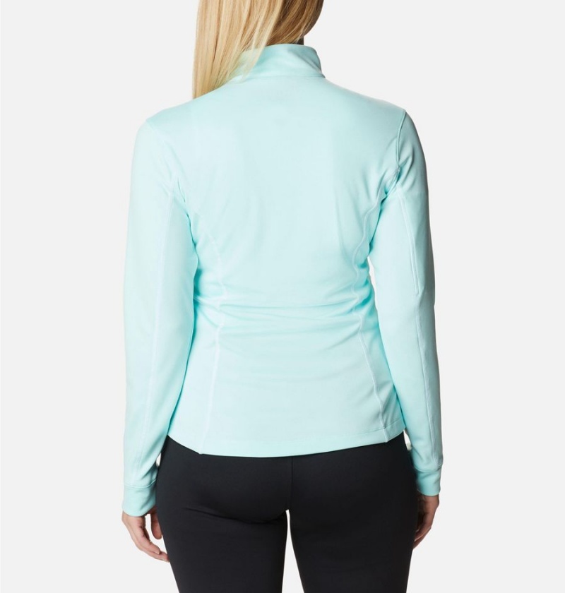 Turquoise Columbia Shotgun Quarter Zip Golf Women's Pullover | 94138WRKS