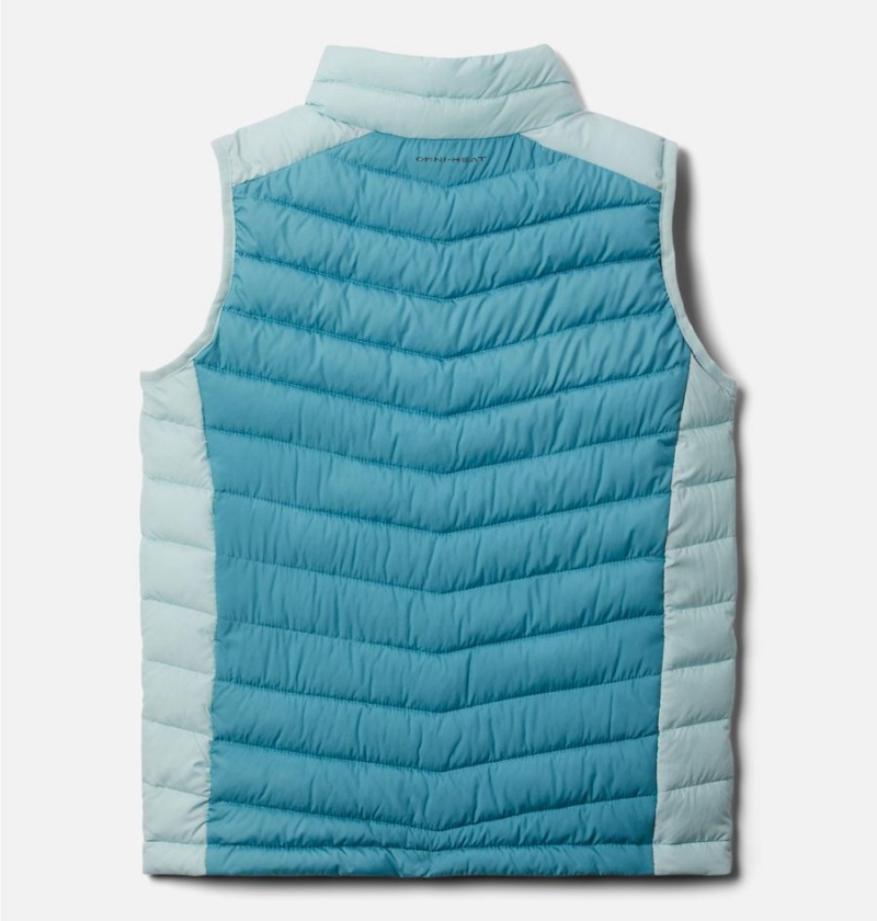 Turquoise Columbia Slope Edge Kids' Vest | 47815QGUN