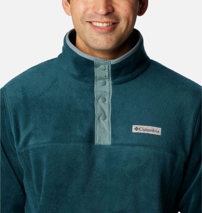 Turquoise Columbia Steens Mountain Half Snap Fleece Men's Pullover | 69270YZAW