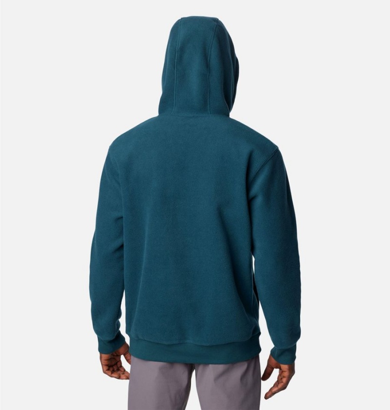 Turquoise Columbia Steens Mountain Men's Hoodie | 12708MPNT