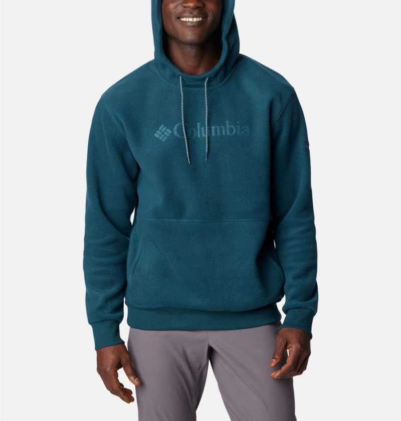 Turquoise Columbia Steens Mountain Men's Hoodie | 12708MPNT