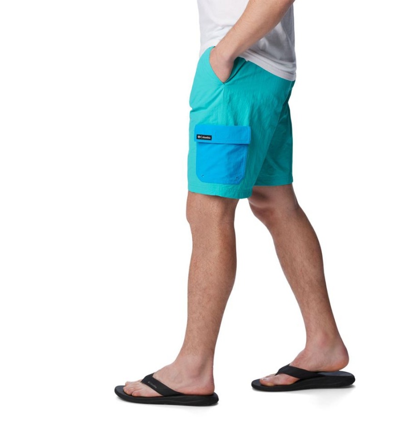 Turquoise Columbia Summerdry Brief Men's Shorts | 89214WMFO