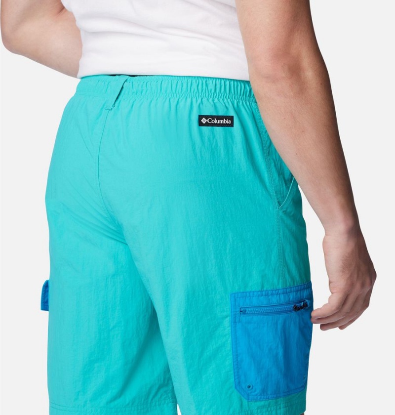 Turquoise Columbia Summerdry Brief Men's Shorts | 89214WMFO