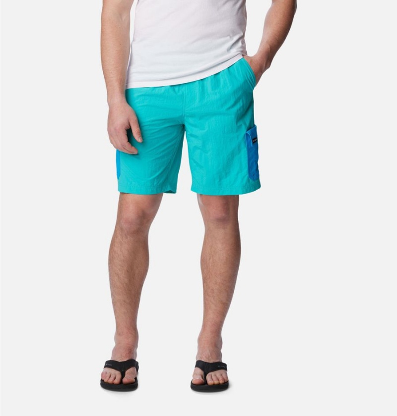 Turquoise Columbia Summerdry Brief Men\'s Shorts | 89214WMFO