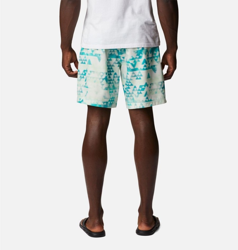 Turquoise Columbia Summertide Stretch Printed Men's Shorts | 94051EUIX