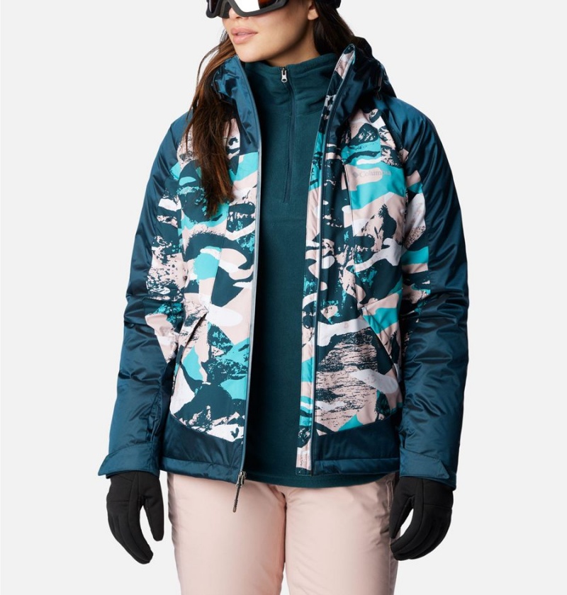 Turquoise Columbia Sweet Shredder II Insulated Women's Ski Jacket | 06275UVFP