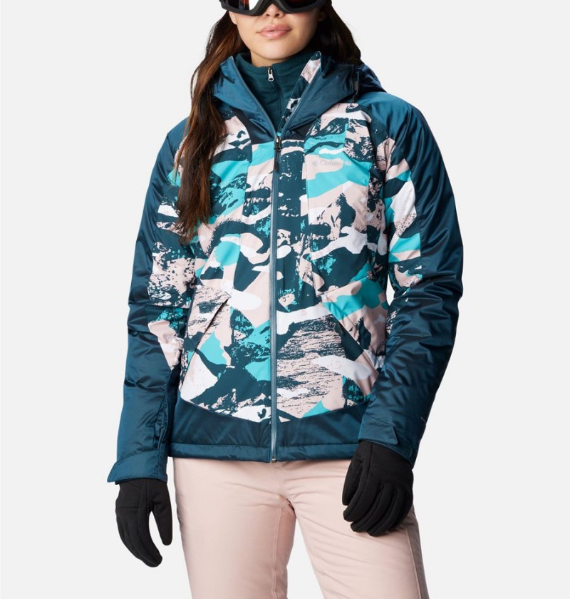 Turquoise Columbia Sweet Shredder II Insulated Women\'s Ski Jacket | 06275UVFP