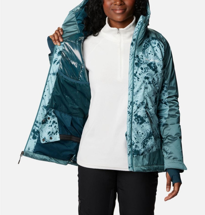 Turquoise Columbia Sweet Shredder II Insulated Women's Ski Jacket | 83914KARB