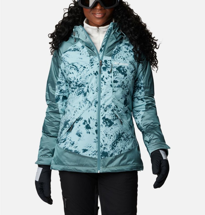 Turquoise Columbia Sweet Shredder II Insulated Women\'s Ski Jacket | 83914KARB