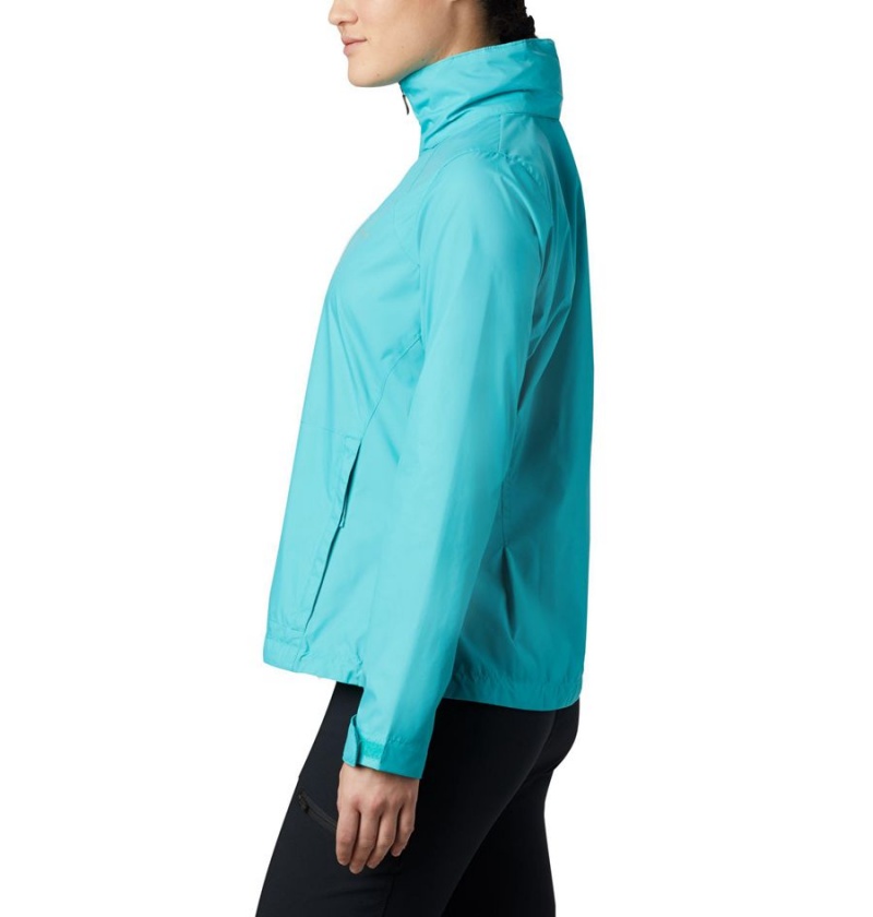 Turquoise Columbia Switchback III Women's Rain Jacket | 39120EHDS