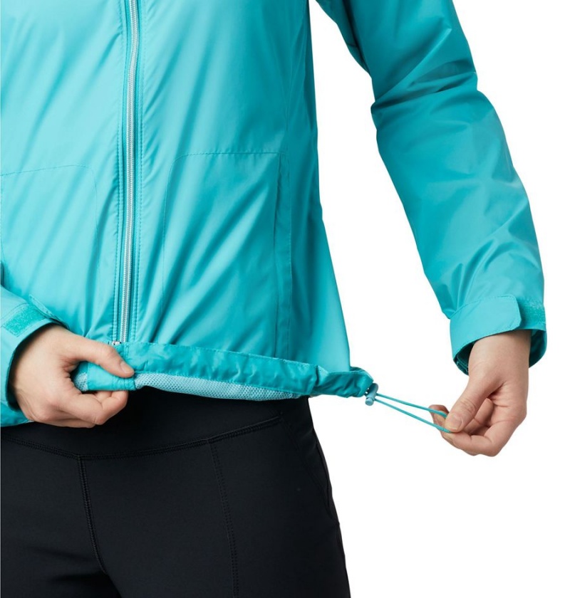 Turquoise Columbia Switchback III Women's Rain Jacket | 39120EHDS