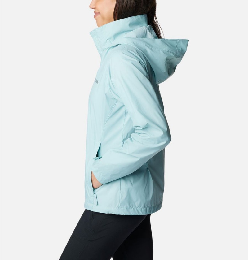 Turquoise Columbia Switchback III Women's Rain Jacket | 91542XRYB