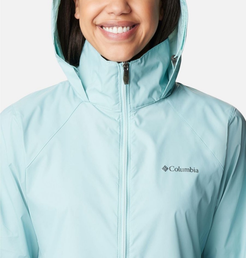 Turquoise Columbia Switchback III Women's Rain Jacket | 91542XRYB