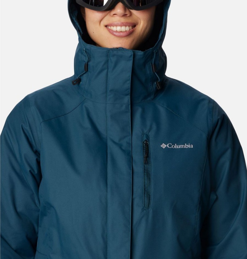 Turquoise Columbia Whirlibird IV Interchange Women's Ski Jacket | 96872URIG