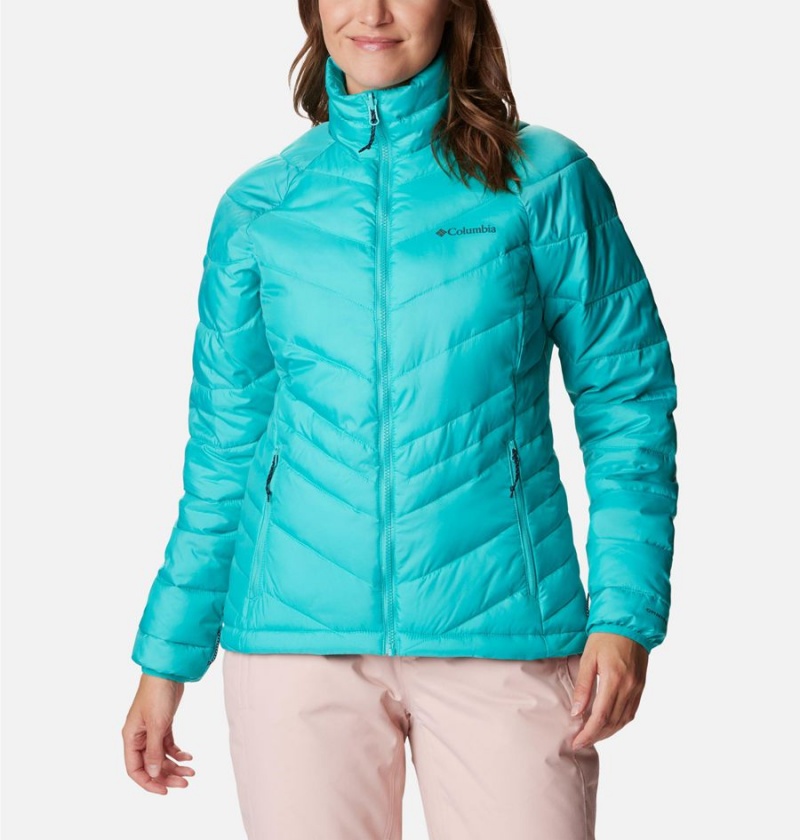 Turquoise Columbia Whirlibird IV Interchange Women's Ski Jacket | 93742YKZW