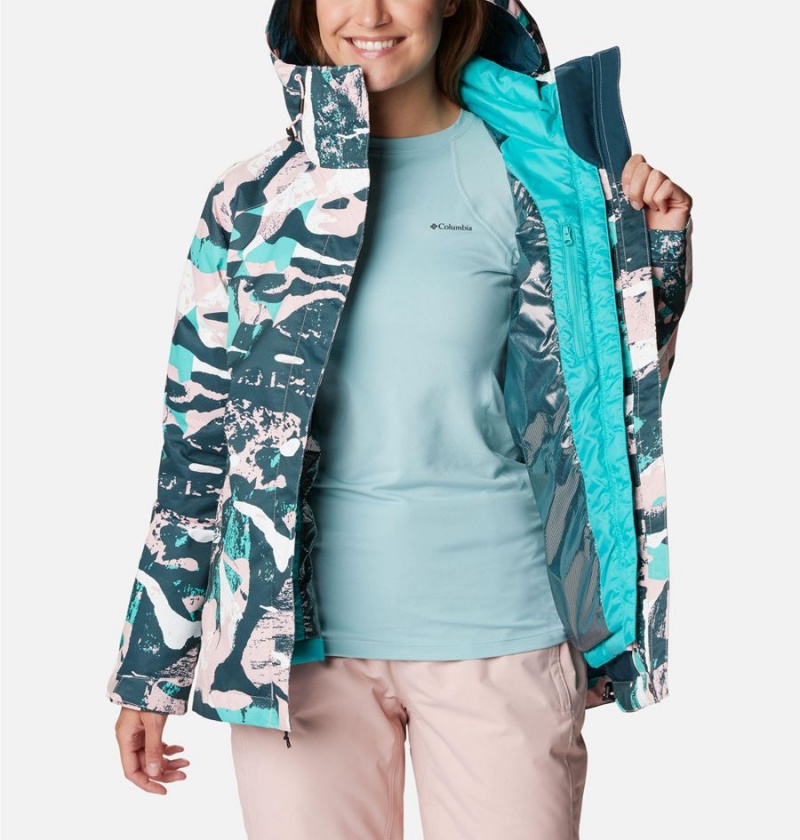 Turquoise Columbia Whirlibird IV Interchange Women's Ski Jacket | 93742YKZW