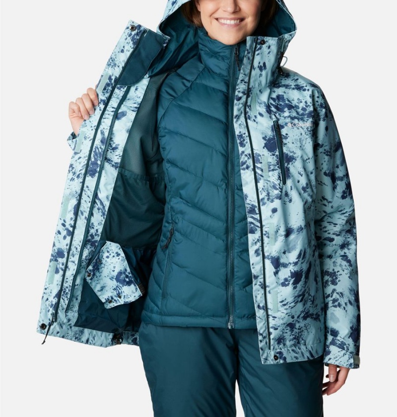 Turquoise Columbia Whirlibird IV Interchange Women's Ski Jacket | 21569ZYMJ