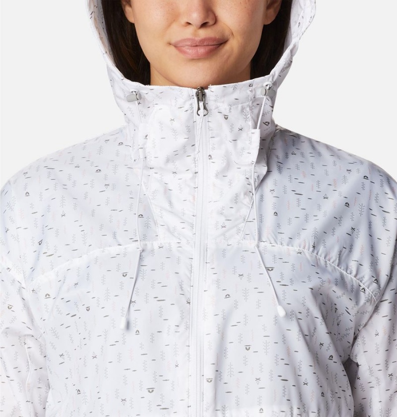 White Columbia Alpine Chill Jacket Women's Windbreaker | 87509IKZB