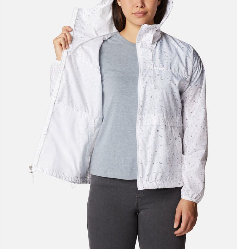 White Columbia Alpine Chill Jacket Women's Windbreaker | 87509IKZB