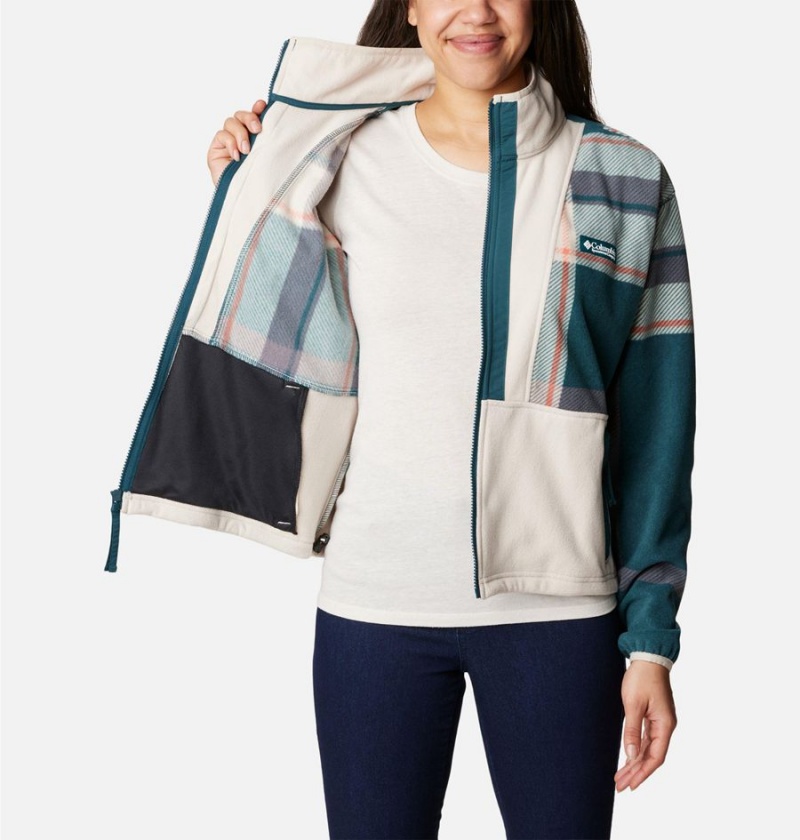 White Columbia Back Bowl Full Zip Women's Fleece Jacket | 87406NLKX