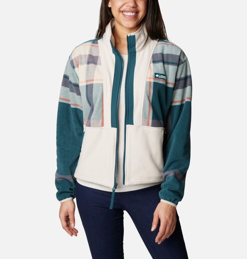 White Columbia Back Bowl Full Zip Women's Fleece Jacket | 87406NLKX