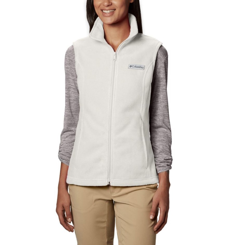 White Columbia Benton Springs Fleece Women\'s Vest | 32460JSMH