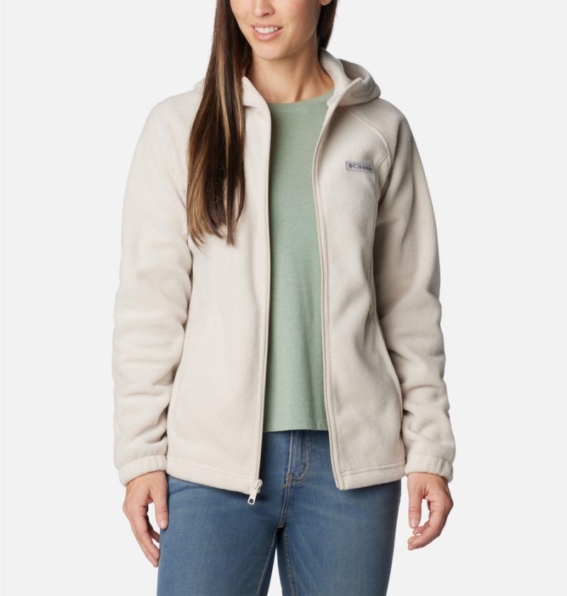 White Columbia Benton Springs Full Zip Hoodie Women's Fleece Jacket | 97318HZRU