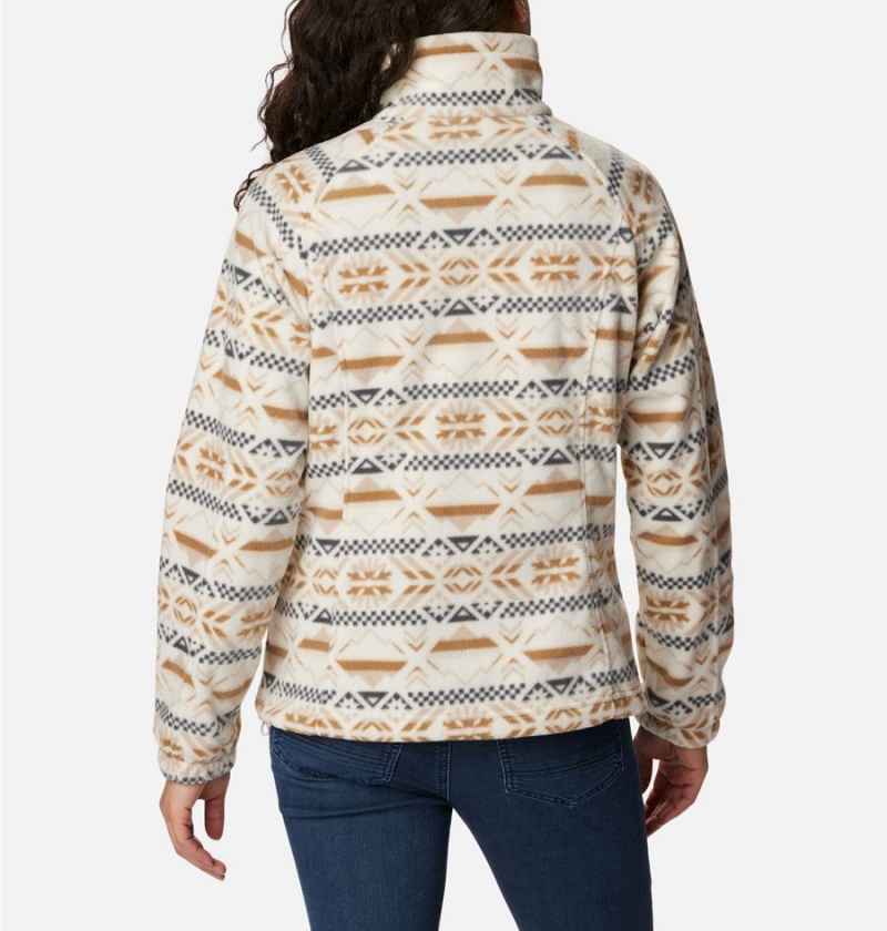 White Columbia Benton Springs Printed Full Zip Women's Fleece Jacket | 18270XDGH