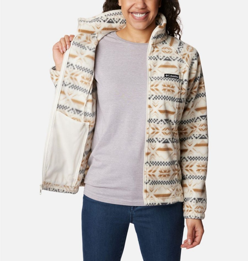 White Columbia Benton Springs Printed Full Zip Women's Fleece Jacket | 18270XDGH