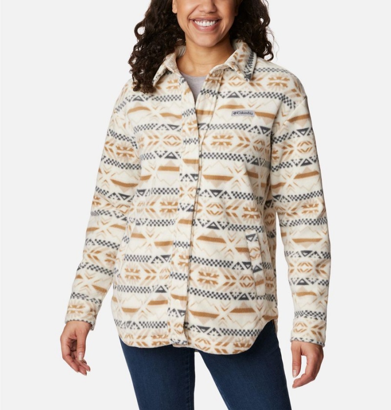 White Columbia Benton Springs Shirt Women's Fleece Jacket | 03169GTIU