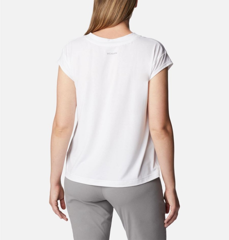 White Columbia Boundless Beauty Women's T-Shirt | 63810SRAW