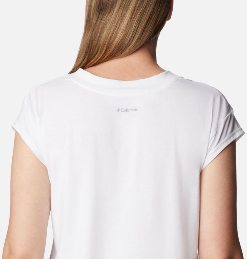 White Columbia Boundless Beauty Women's T-Shirt | 63810SRAW