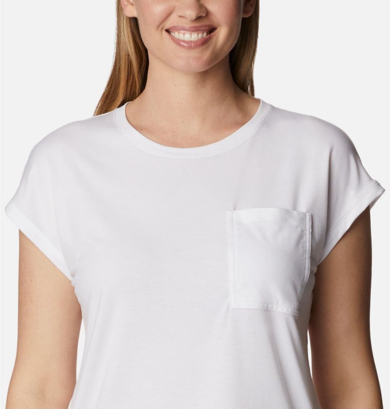 White Columbia Boundless Trek Women's T-Shirt | 58961MIKH