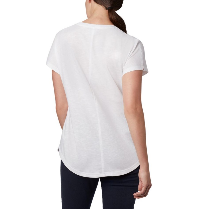 White Columbia Cades Cape Women's T-Shirt | 57103XASF