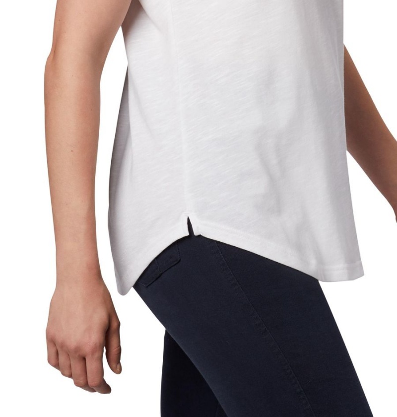 White Columbia Cades Cape Women's T-Shirt | 57103XASF