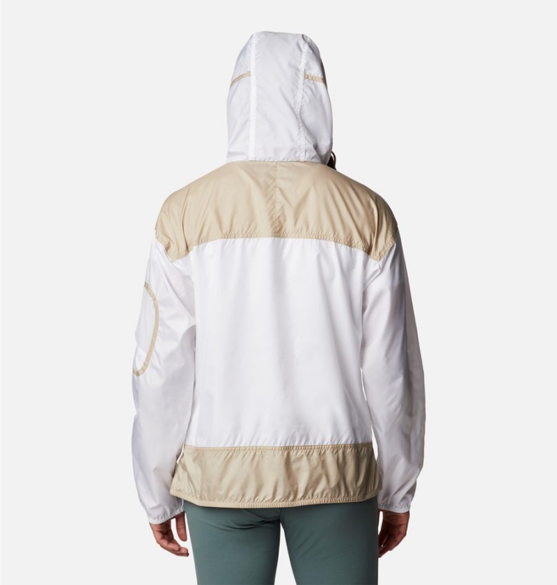 White Columbia Challenger Women's Windbreaker | 01584UDIE