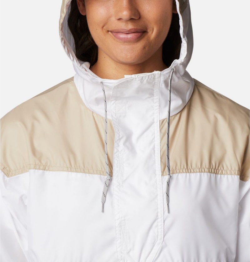 White Columbia Challenger Women's Windbreaker | 01584UDIE