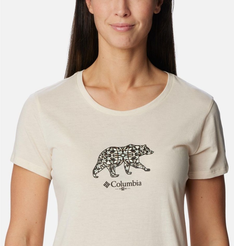 White Columbia Daisy Days Graphic Women's T-Shirt | 85293SYRD