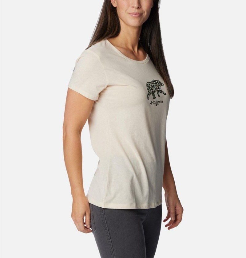 White Columbia Daisy Days Graphic Women's T-Shirt | 85293SYRD