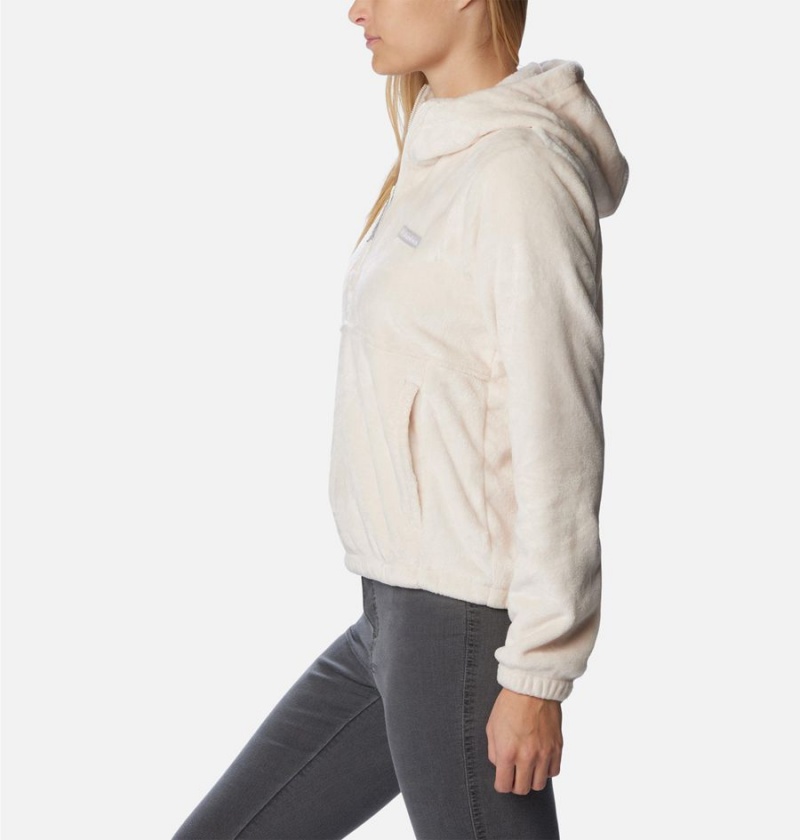 White Columbia Fire Side Fleece Hoodie Women's Pullover | 69718GVPK