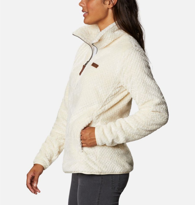 White Columbia Fire Side Quarter Zip Sherpa Fleece Women's Pullover | 46075EGIJ