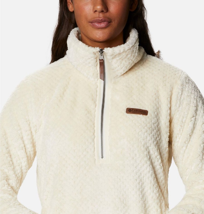 White Columbia Fire Side Quarter Zip Sherpa Fleece Women's Pullover | 46075EGIJ