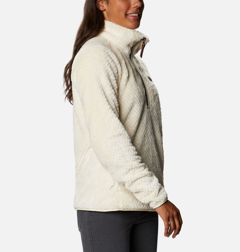 White Columbia Fire Side Quarter Zip Sherpa Fleece Women's Pullover | 46075EGIJ