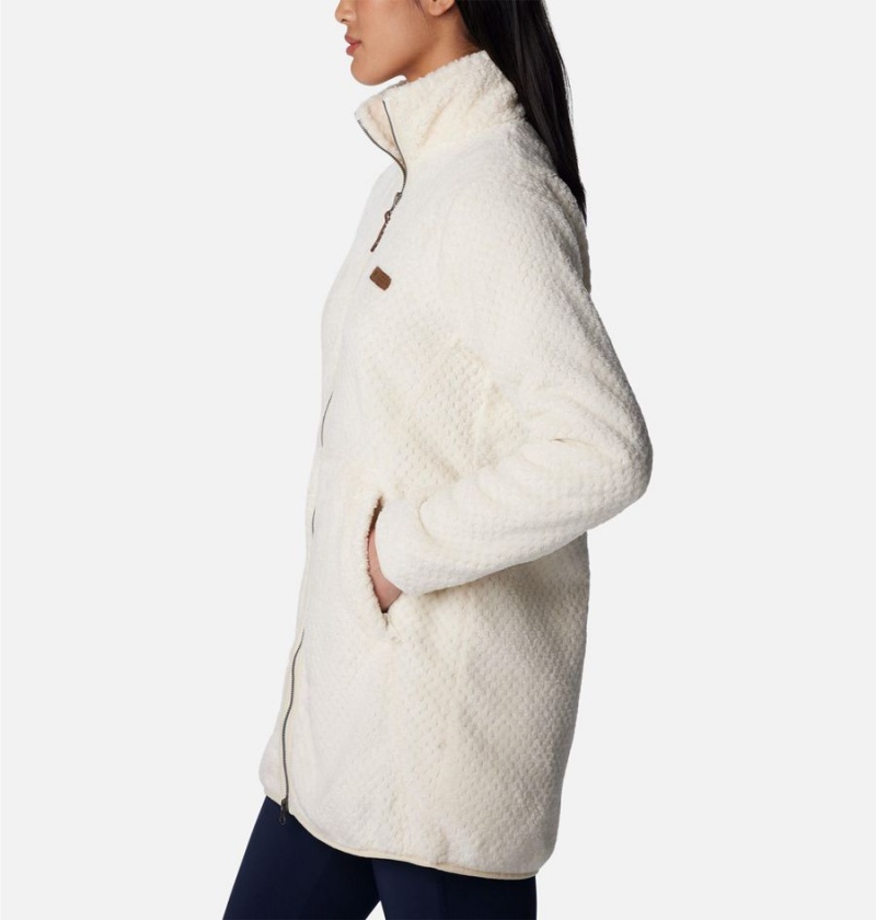 White Columbia Fireside Long Full Zip Women's Fleece Jacket | 03649QIFB