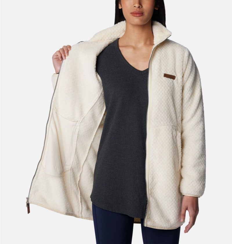 White Columbia Fireside Long Full Zip Women's Fleece Jacket | 03649QIFB